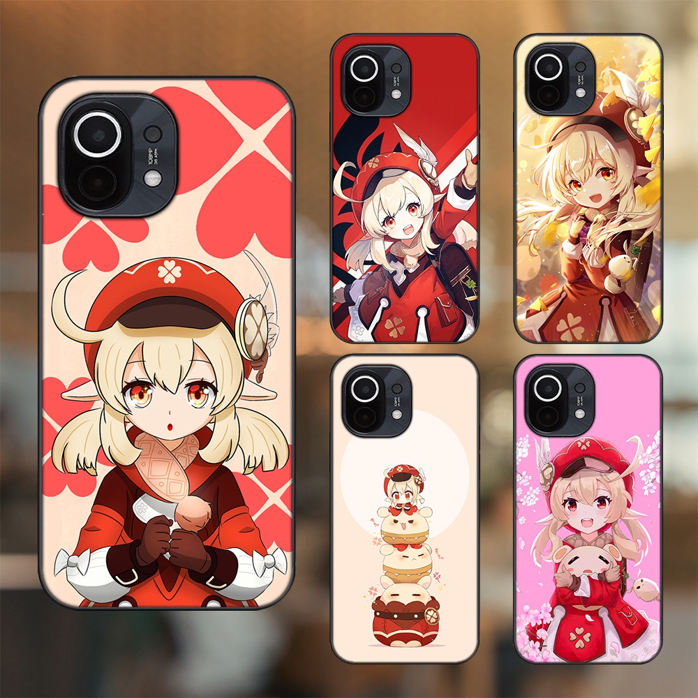 Ốp lưng Xiaomi Mi 11 viền đen in hình Klee Genshin Impact