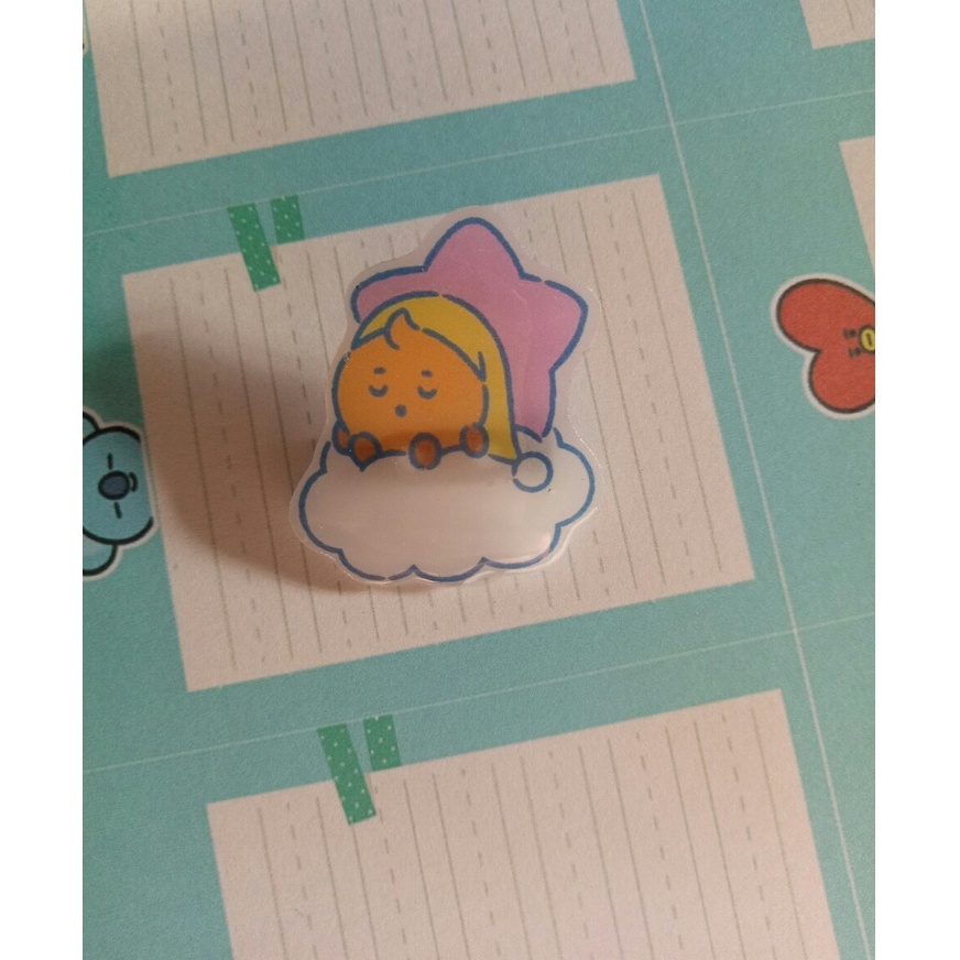 Combo bộ Ghim cài áo BTS, SUGA, RJ, Shooky