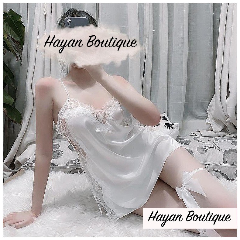 HT36 Áo choàng ngủ lụa sexy phối ren gợi cảm, áo choàng sexy quyến rũ HT36 | BigBuy360 - bigbuy360.vn