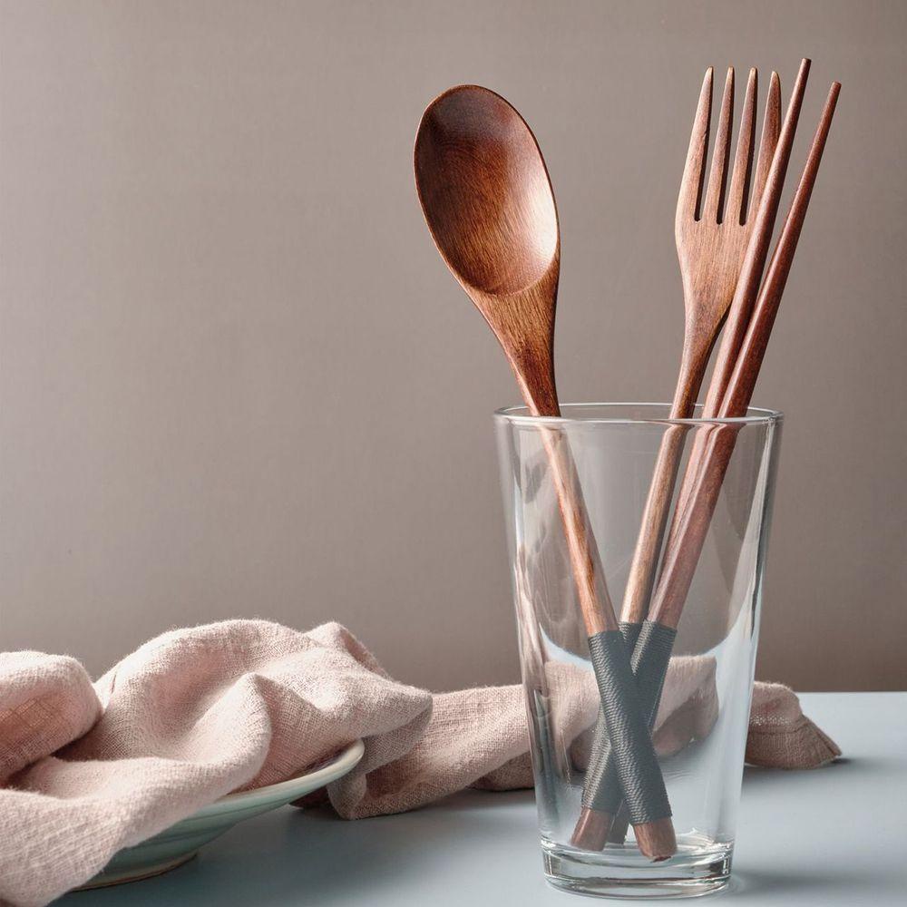 Túi Đựng Muỗng Đũa Nĩa Phong Cách Retro Có Thể Tái Sử Dụng