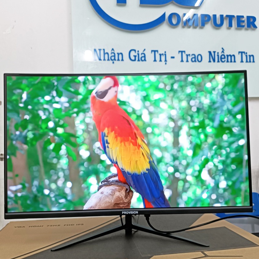 Màn hình máy tính Gaming KVISION 27 inch cong, 75Hz, Tấm nền IPS. Hàng new 100% chính hãng ,Bảo hành 24 tháng