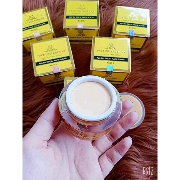 Kem Dưỡng Da Kem Face Collagen X3 Xoá Mờ Các Nếp Nhăn Chính Hãng Cty Mỹ Phẩm Đông Anh