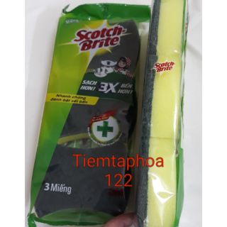 Combo 3 miếng rửa chén bát Scotch Brite