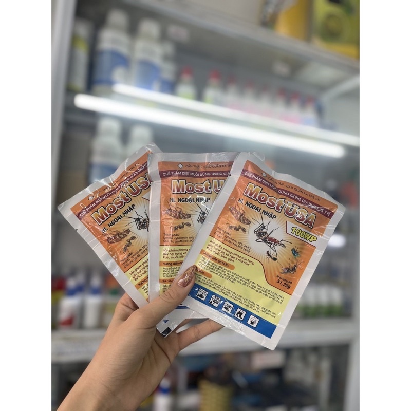 Liều thuốc muỗi an toàn hiệu quả cho hộ gia đình 200 m  gồm 1 lọ Mackara 75 EC+ 1 gói Most 100 wp