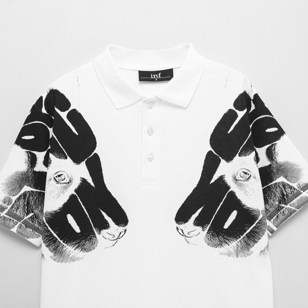 Áo Thun Polo Nam Có Cổ In Hình Bujjalo Tay Ngắn Vải Cotton Cao Cấp INF PL002574 SOMEHOW