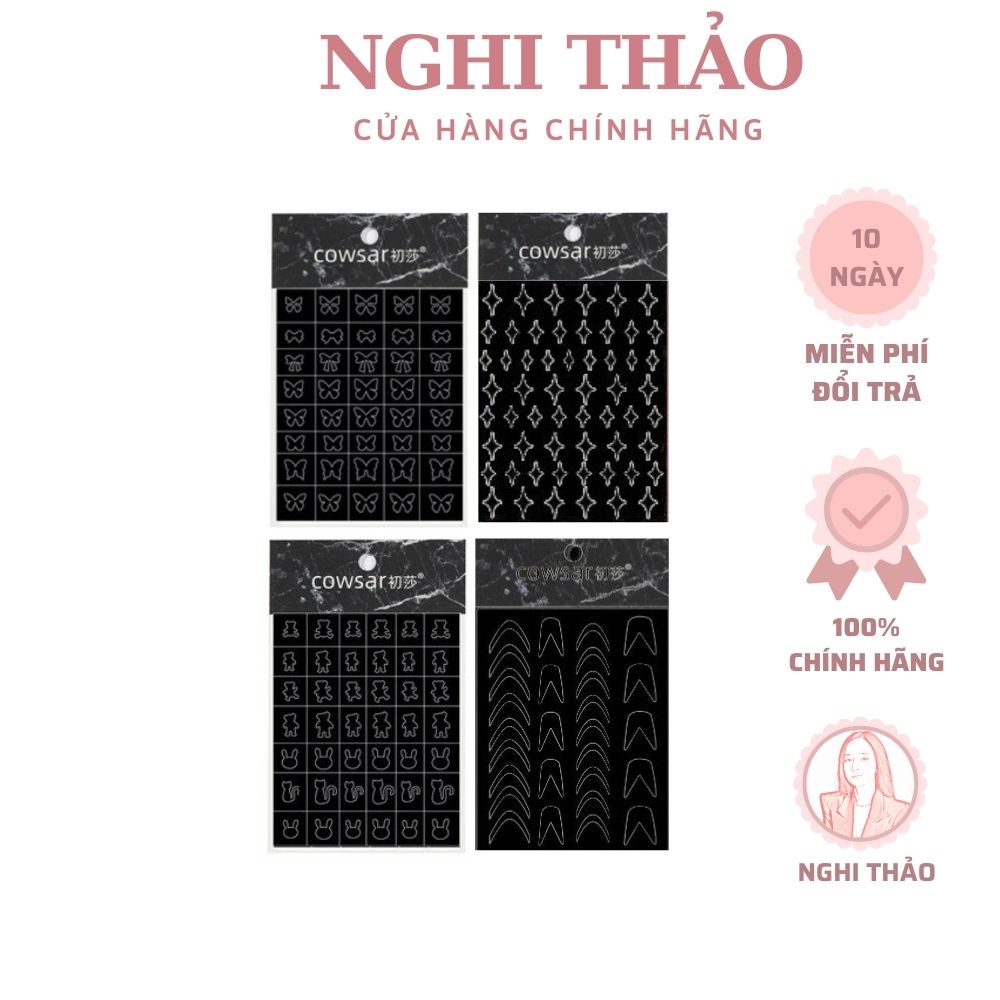 Sticker nail dặm ombre