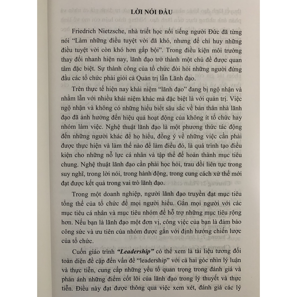 Sách - Giáo Trình LEADERSHIP(TS. Nguyễn Vân Hà)