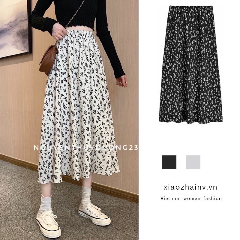 [Ảnh thật/Sẵn]Chân váy hoa nhí vintage 510 hàng quảng Châu | BigBuy360 - bigbuy360.vn