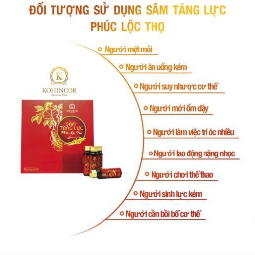 Sâm Tăng Lực Phúc Lộc Thọ -Tăng Cường Sức Khỏe