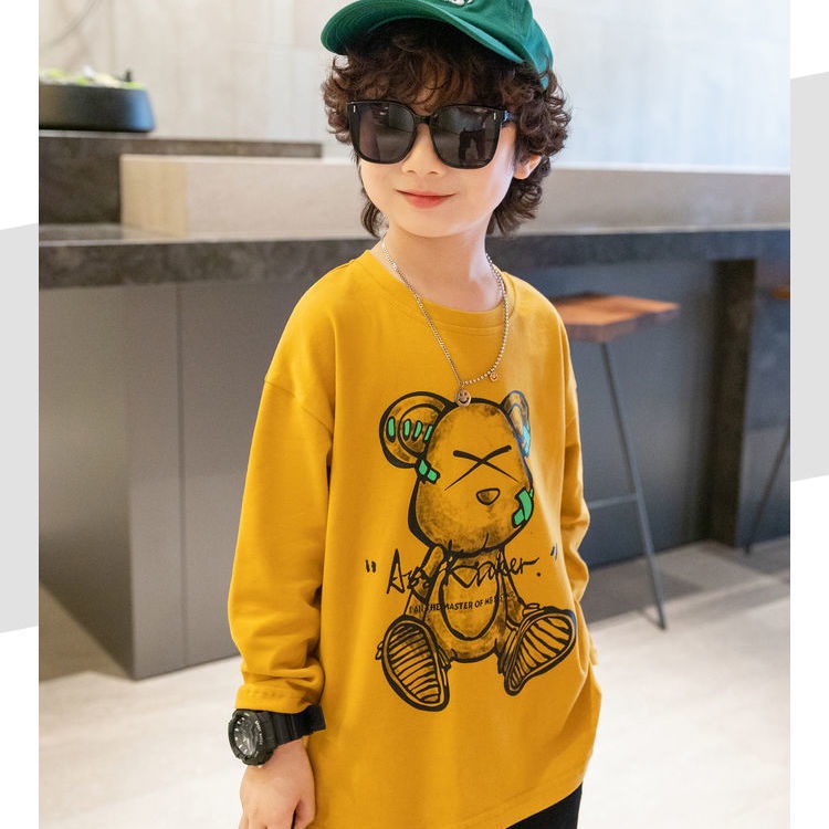 Áo Thun Cotton Phong Cách Hàn Quốc Mới Dành Cho Bé Trai