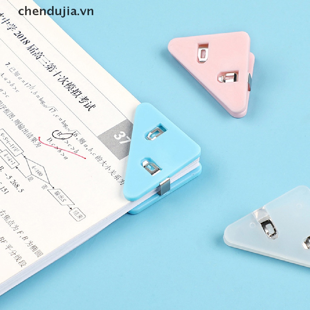 Bộ 5 Kẹp Giấy Hình Tam Giác Nhiều Màu Sắc