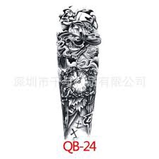 Hình xăm dán con quỷ full tay ,nửa lưng