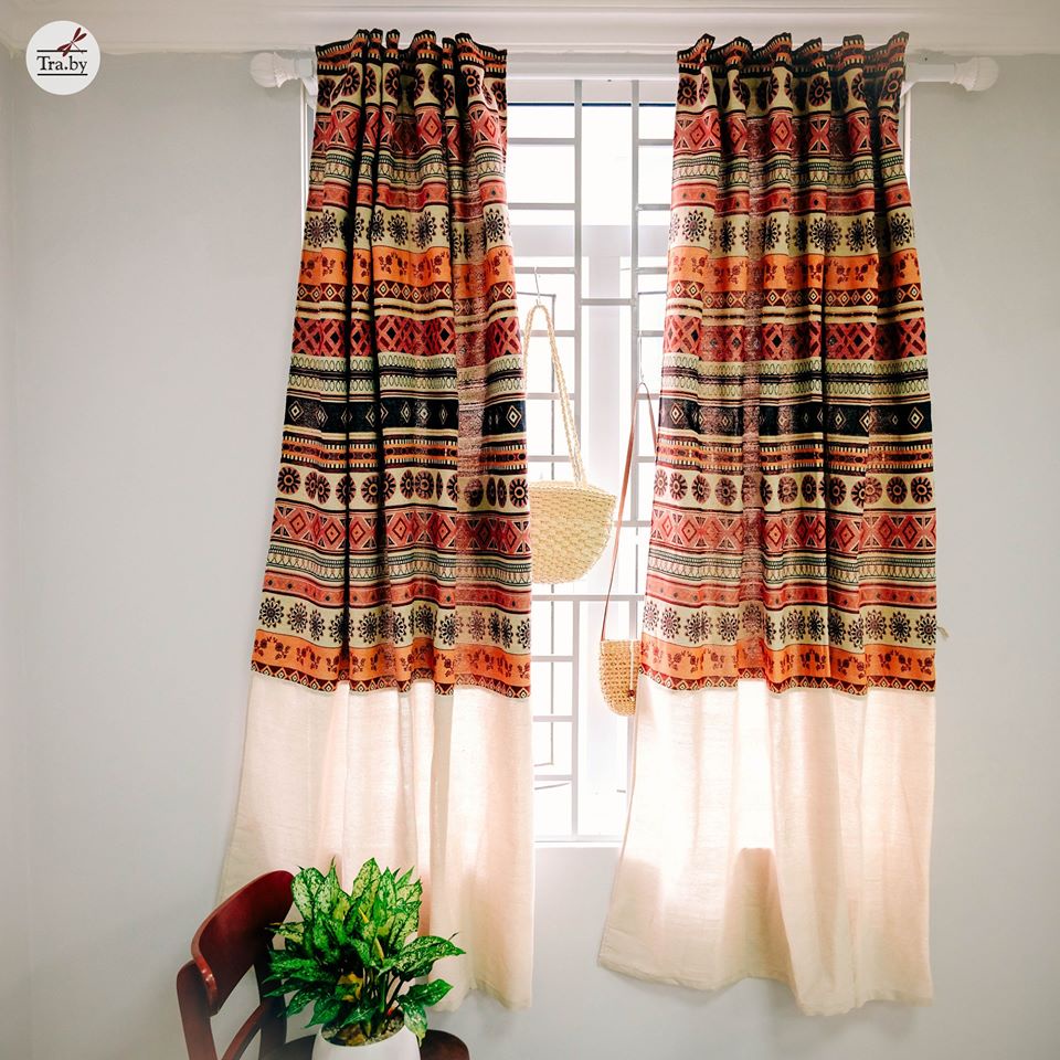 Rèm thổ cẩm 1m45x2m65