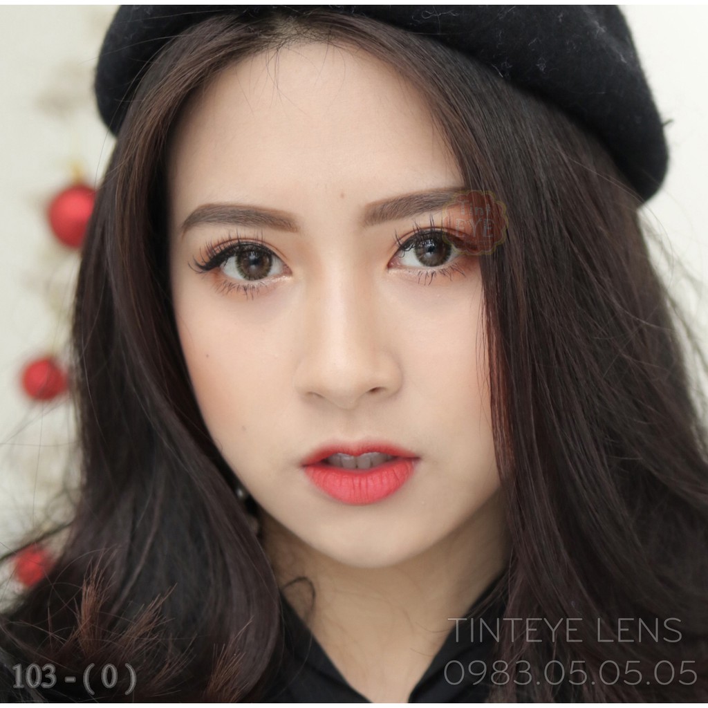 [Tặng Combo 175k] Kính Áp Tròng Tinteye Lens TN - 103 Nâu rêu