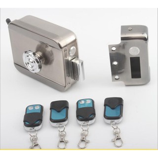 Khoá điện từ khoá cổng thông minh sử dụng remote và cảm ứng mật khẩu