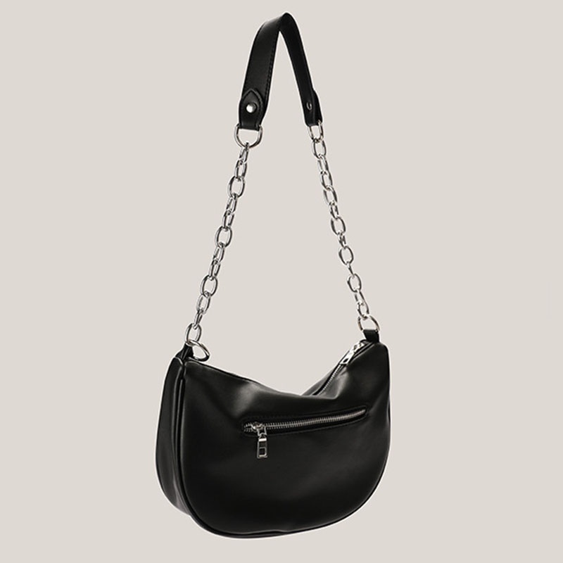 Túi xách IELGY dây xích dày nửa vòng tròn cho nữ