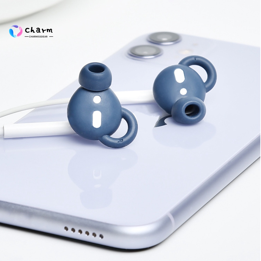 Bộ 2 nút bọc đầu tai nghe bằng silicon chống trượt thích hợp cho Airpods 1 / 2