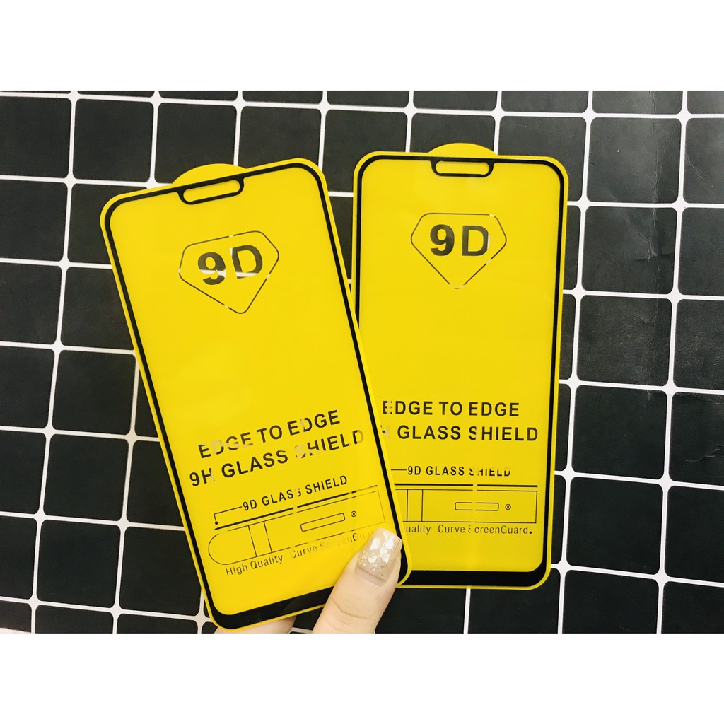 DÁN Kính cường lực full màn 9D OPPO A3S A12 A1K A5S A31 A12E A7 A5 A9 2020 F11 F9 / PRO K3 F7 VIVO Y19 RENO 6 6Z 3 7 7Z