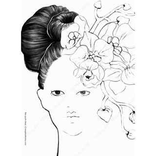 Bộ giấy trang điểm Makeup Facechart beauty
