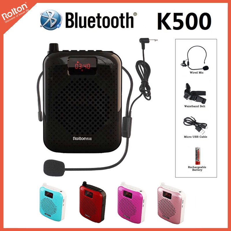 Bộ loa Bluetooth Rolton K500 âm thanh sống động kiêm sạc dự phòng chất lượng cao