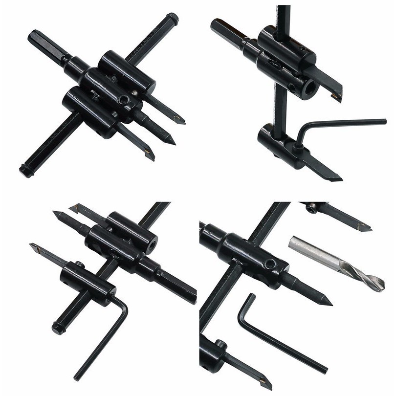 Bộ khoét lỗ gỗ,thạch cao chỉnh cữ 30 -120mm và 30 - 200mm và 30-300mm