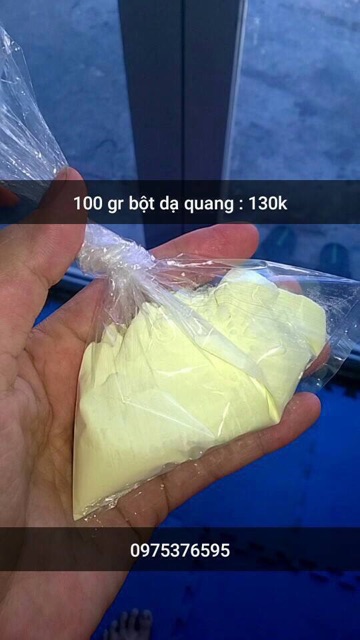 Bột dạ quang phát sáng trong đêm