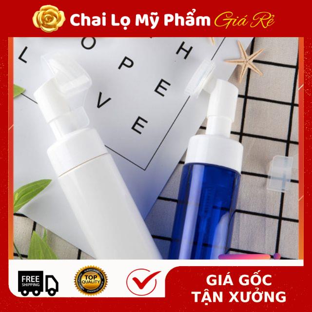 Chai Chiết Mĩ Phẩm ❤ RẺ VÔ ĐỊCH ❤ Chai Tạo Bọt Mát Xa Đầu Cọ Silicon 100ml, 150ml đựng sữa rửa mặt , phụ kiện du lịch