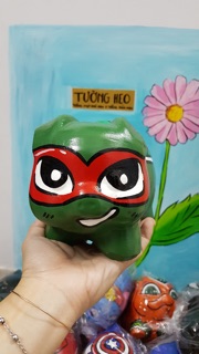 Heo đất handmade - Ninja Rùa