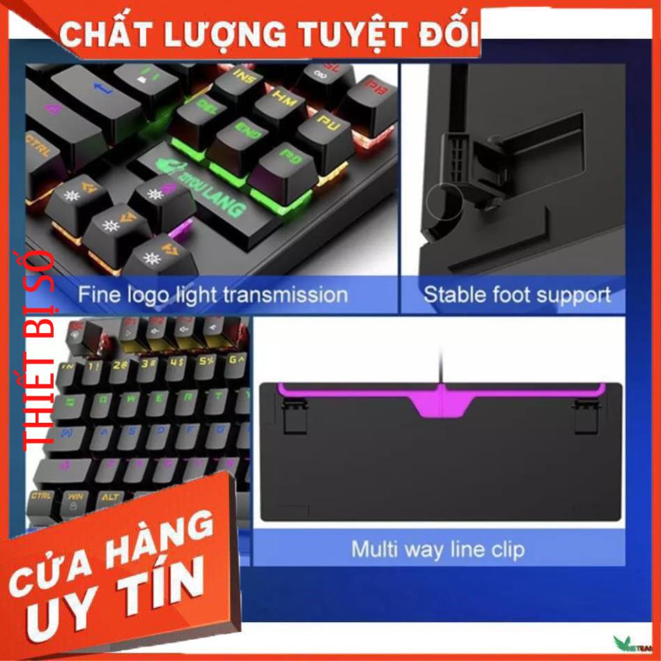 ZIYOU LANG K2 - Bàn phím cơ K2 PRO 87 phím, bàn phím máy tính chơi game có dây Led NHIỀU  Chế Độ Khác Nhau -DC4371
