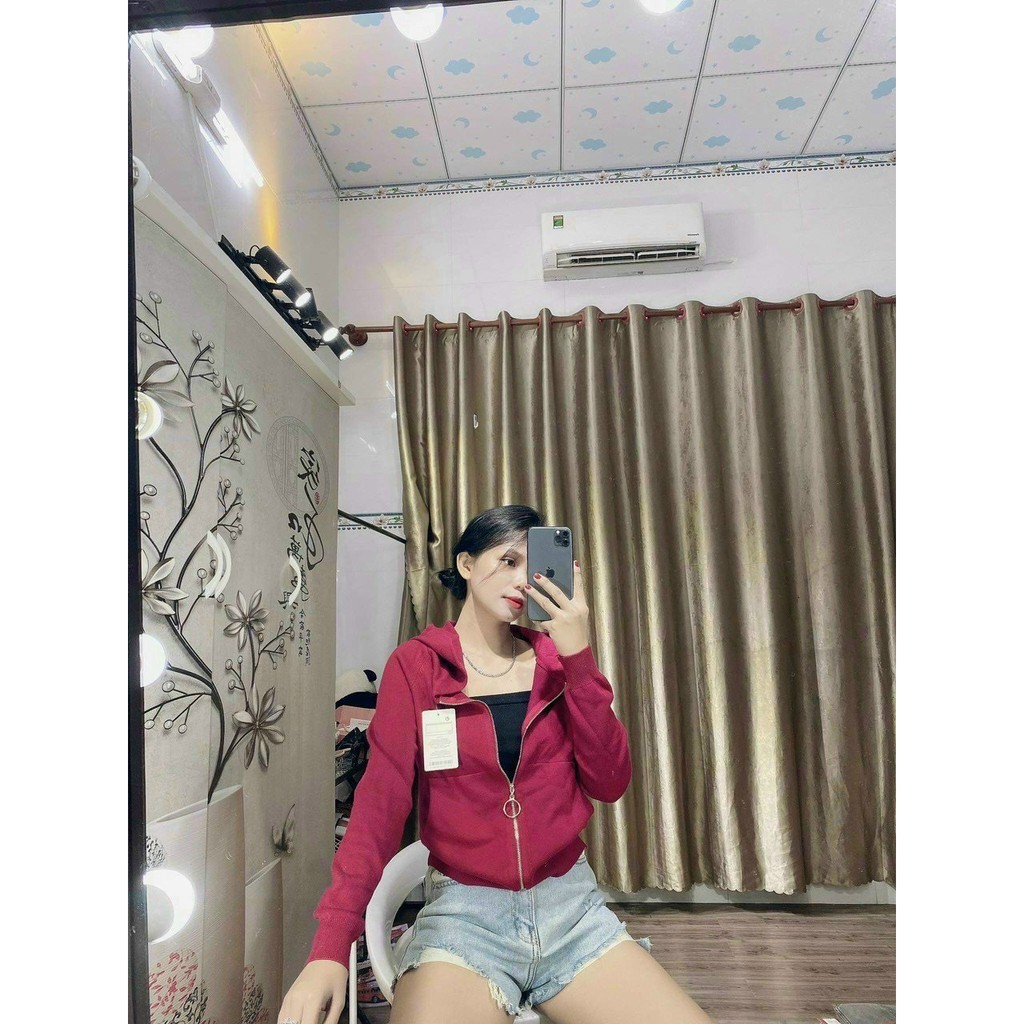 ÁO khoát len khóa kéo tròn hàng Quảng Châu siêu đẹp CH045