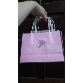 Combo 50 túi giấy in hình cô gái