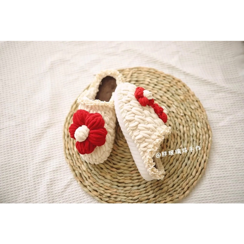 Đế dép móc len handmade