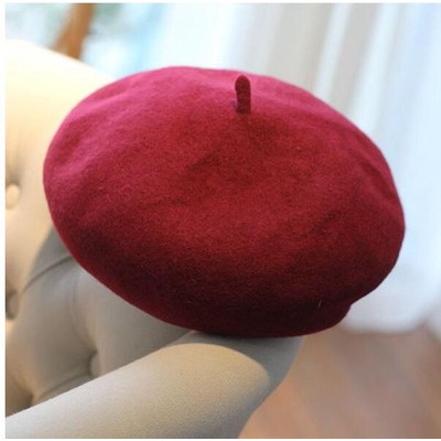 mũ nồi dạ có dây điều chỉnh - mũ beret dạ