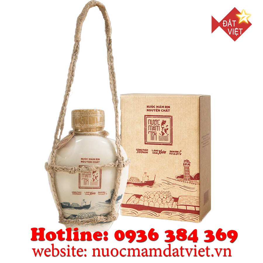 Nước mắm Tĩn Phan Thiết nhãn xưa 41 độ đạm chai 500ml