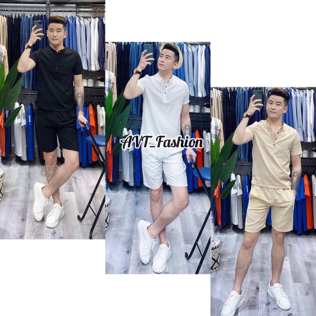 Bộ Đũi Nam cổ tàu cao cấp AVT chất liệu đũi mát mẻ, Bộ Quần Áo hè phong cách trẻ trung, năng động | BigBuy360 - bigbuy360.vn