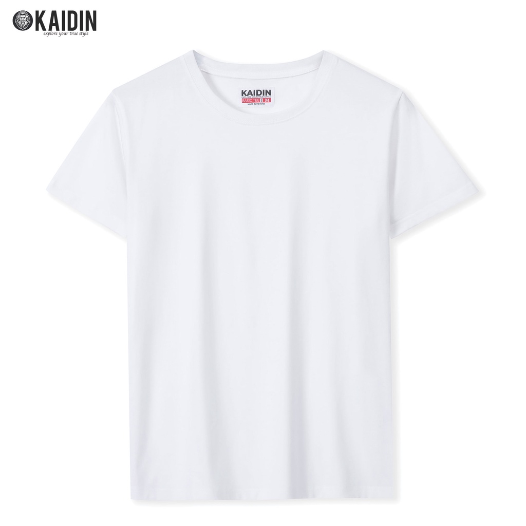 Áo Thun Nam Cổ Tròn, Áo Phông Trơn Ngắn Tay Vải Cotton Cao Cấp KAIDIN Basic Tee - KD01 | BigBuy360 - bigbuy360.vn