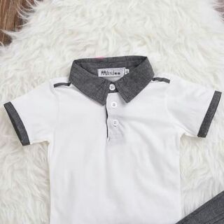 Set áo cộc quần yếm bé trai