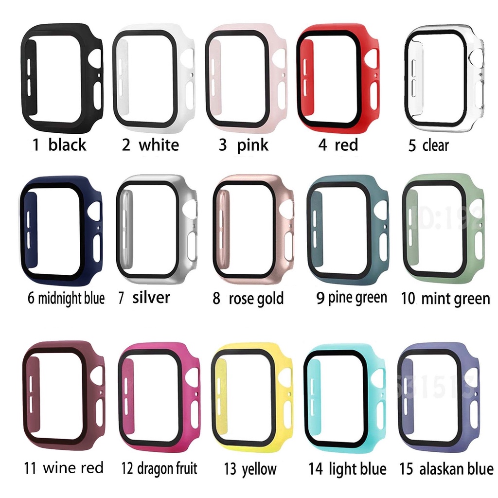 Ốp Bảo Vệ Mặt Đồng Hồ Thông Minh Apple Watch 45mm 41mm 44mm 40mm 42mm 38mm 8 / 7 / SE / 6 / 5 / 4 / 3 / 2 / 1 9-15