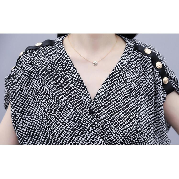 Set Bộ Áo Đắp Chéo Cột Eo Cao Cấp - Bộ Áo Voan Tay Ngắn Quần Lụa Nhập Cao Cấp Mịn Mát Sang Trọng | BigBuy360 - bigbuy360.vn