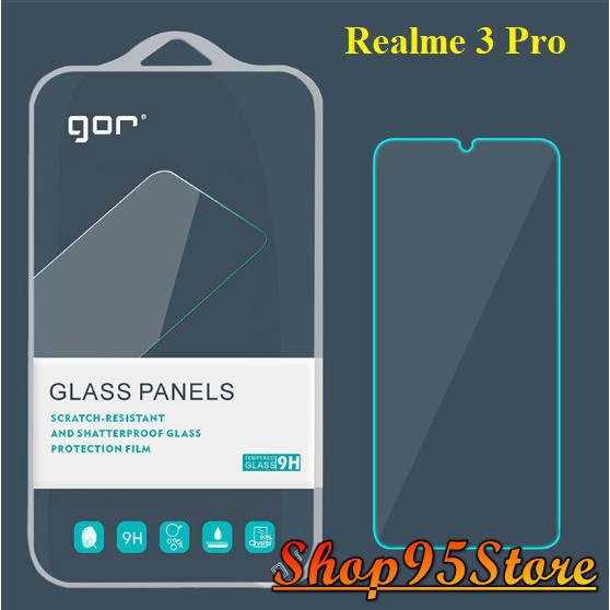 Bộ 2 miếng cường lực Gor dành cho Realme 3 Pro