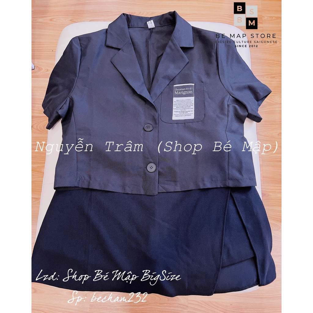Chân Váy Chữ A Xẻ Đùi BigSize 65-86Kg