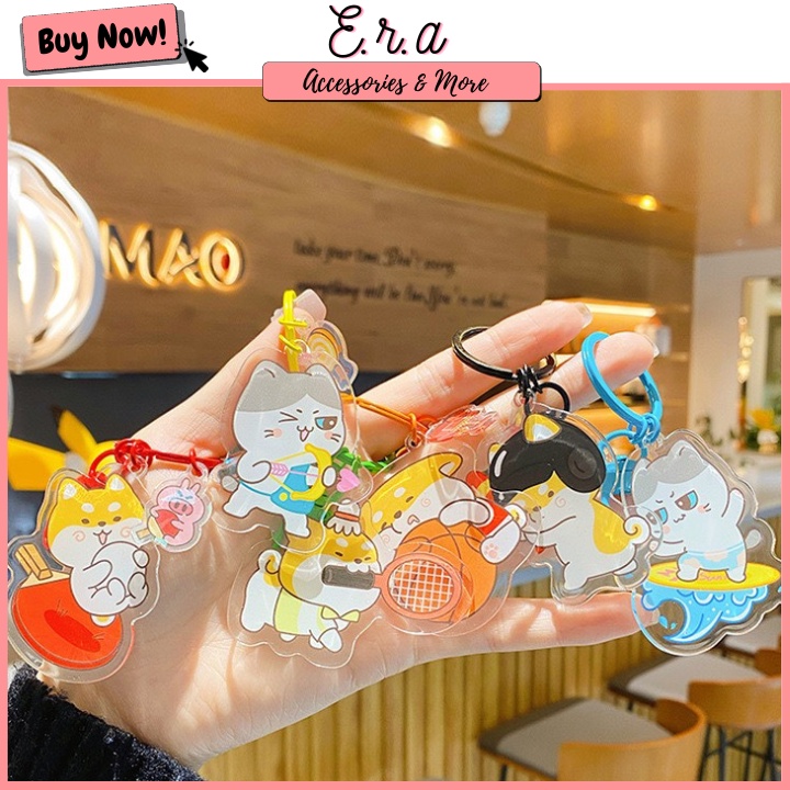 BST Móc Khóa Cute Bảng Silicon ERASHOP 080008 - Phụ Kiện Rẻ Đẹp, Quà Tặng, Phù Hợp Đeo Cặp/ Balo