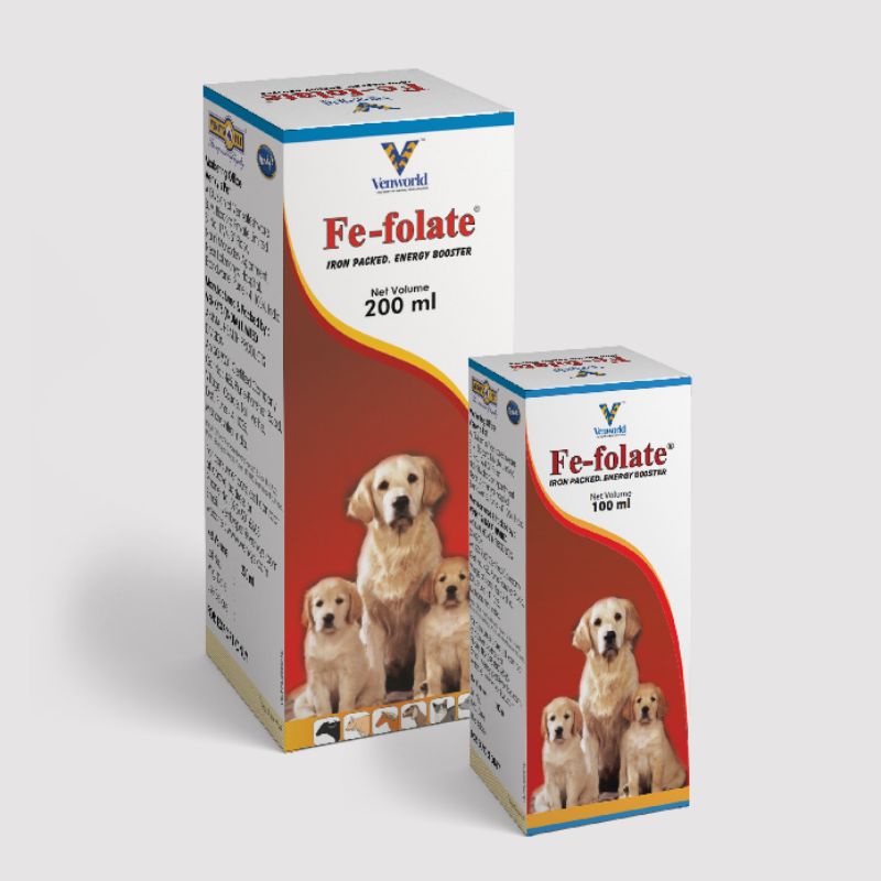 Fe Folate - Siro Giúp Bổ Máu, Tạo Máu và Hỗ Trợ Chó Mèo Bị Ký Sinh Trùng Máu, Kích Thích Ăn Ngon