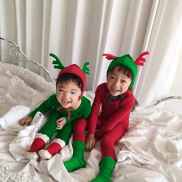 Bộ Tuần Lộc Giáng Sinh Noel Đi Chơi Thu Đông Cho Bé Trai Và Bé Gái Size 8-25kg Kidsone Noel04