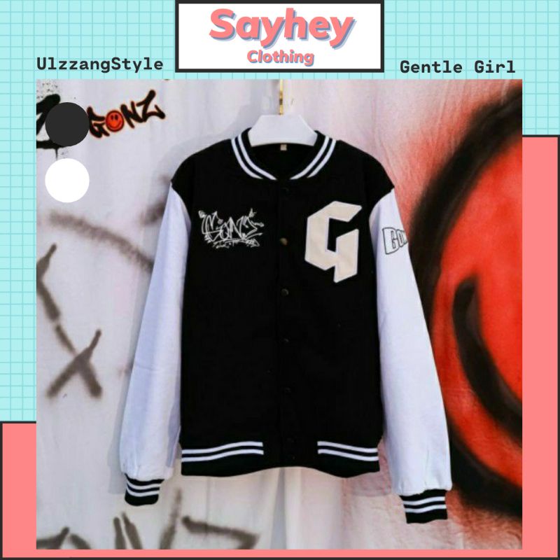 Áo khoác Bomber GonZ Ulzzang Unisex Form Rộng - Sayhey Clothing