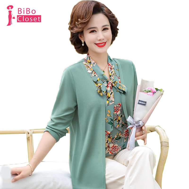 #f2013 ÁO VOAN CÓ NƠ CỔ VOẠT GIẢ ÁO KHOÁC, CỰC SANG TRỌNG QUÝ PHÁI DÀNH CHO NGƯỜI TRUNG NIÊN, SALE CỰC ƯU ĐÃI