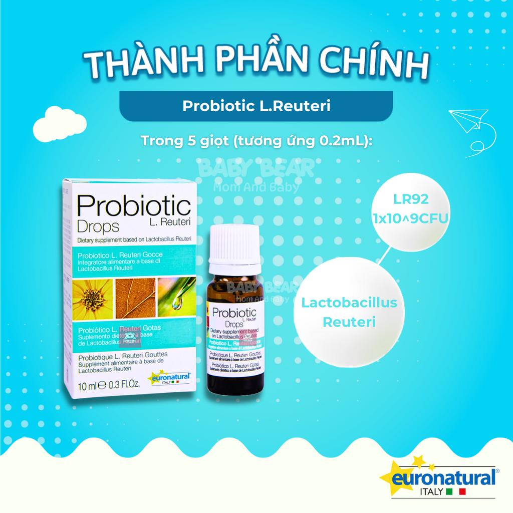 Probiotics L. Reuteri Drops - Men Vi Sinh Cho Bé, Bổ Sung Lợi Khuẩn, Cân Bằng Hệ Vi Sinh, Rối Loạn Tiêu Hoá
