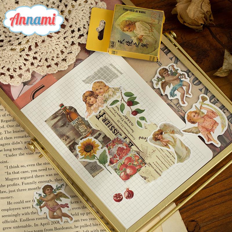 50 Miếng Dán Trang Trí Kiểu Vintage