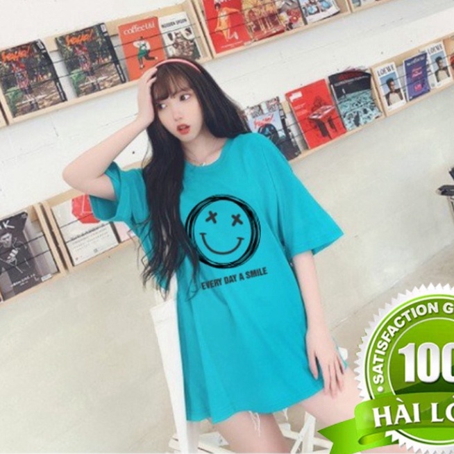 áo thun from rộng nam nữ unisex fresize  tay lỡ dáng chuẩn mặt cười Every