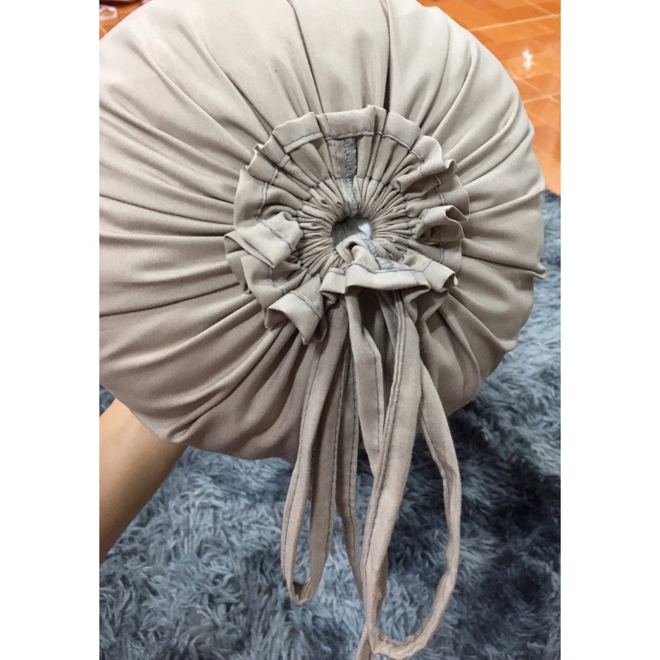 Set Vỏ Gối Ôm và Ruột Ôm Cotton Tici trơn, Vỏ ôm Riềm Bèo Kích thước 35x100cm